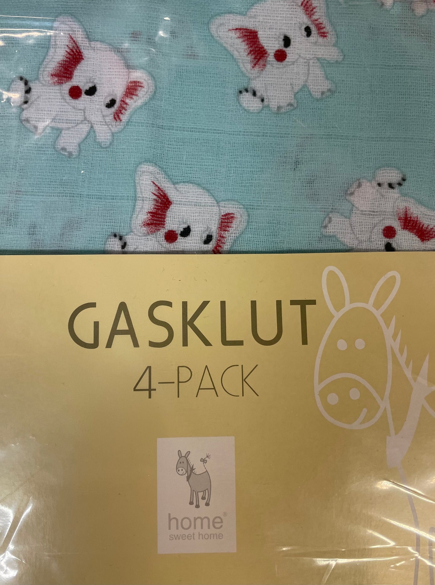 Gasklut Elefant 4 pk.